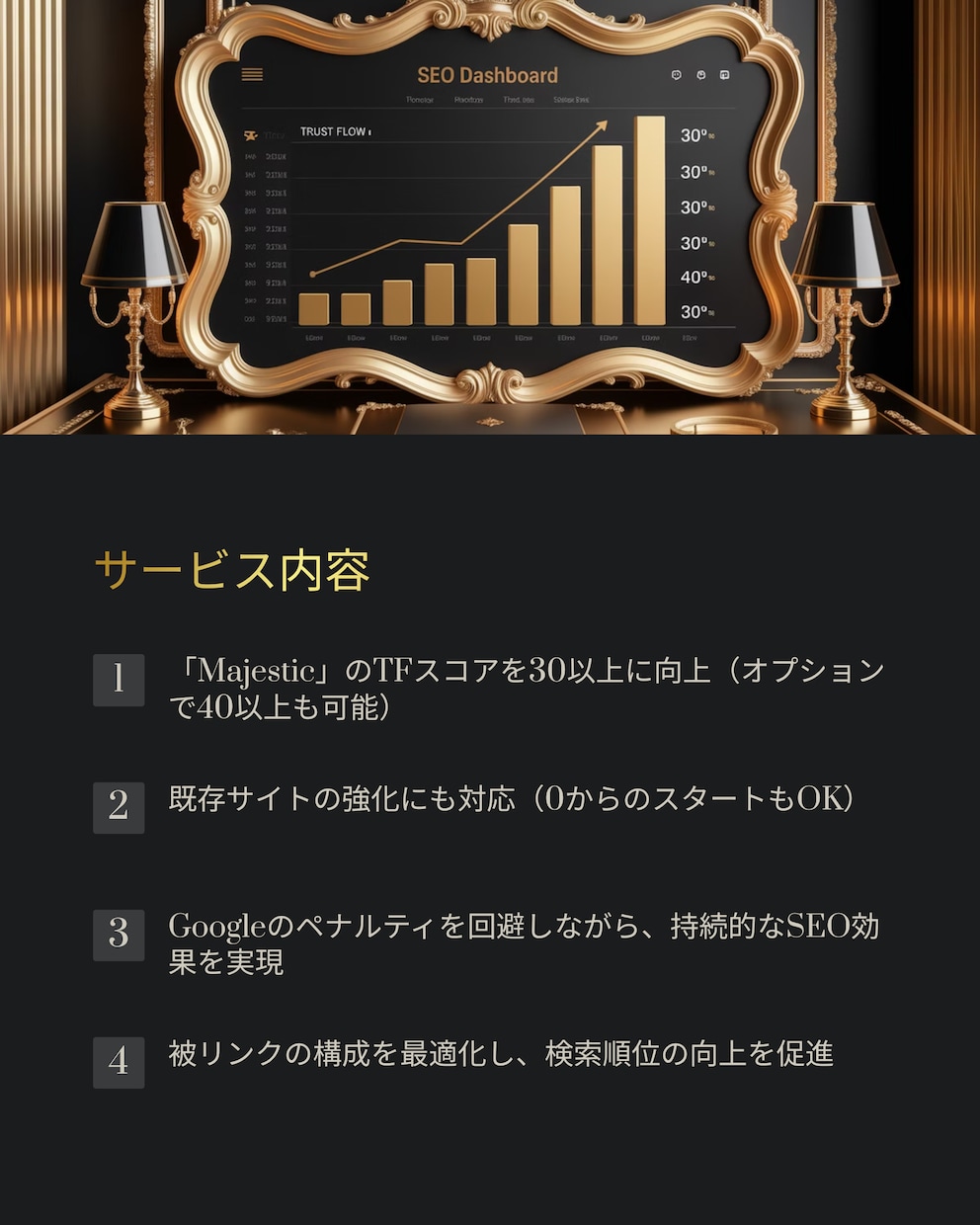 TF30超えで上位表示を実現致します TF30以上に強化！TF40も可能◎検索上位を狙う最短ルート イメージ7