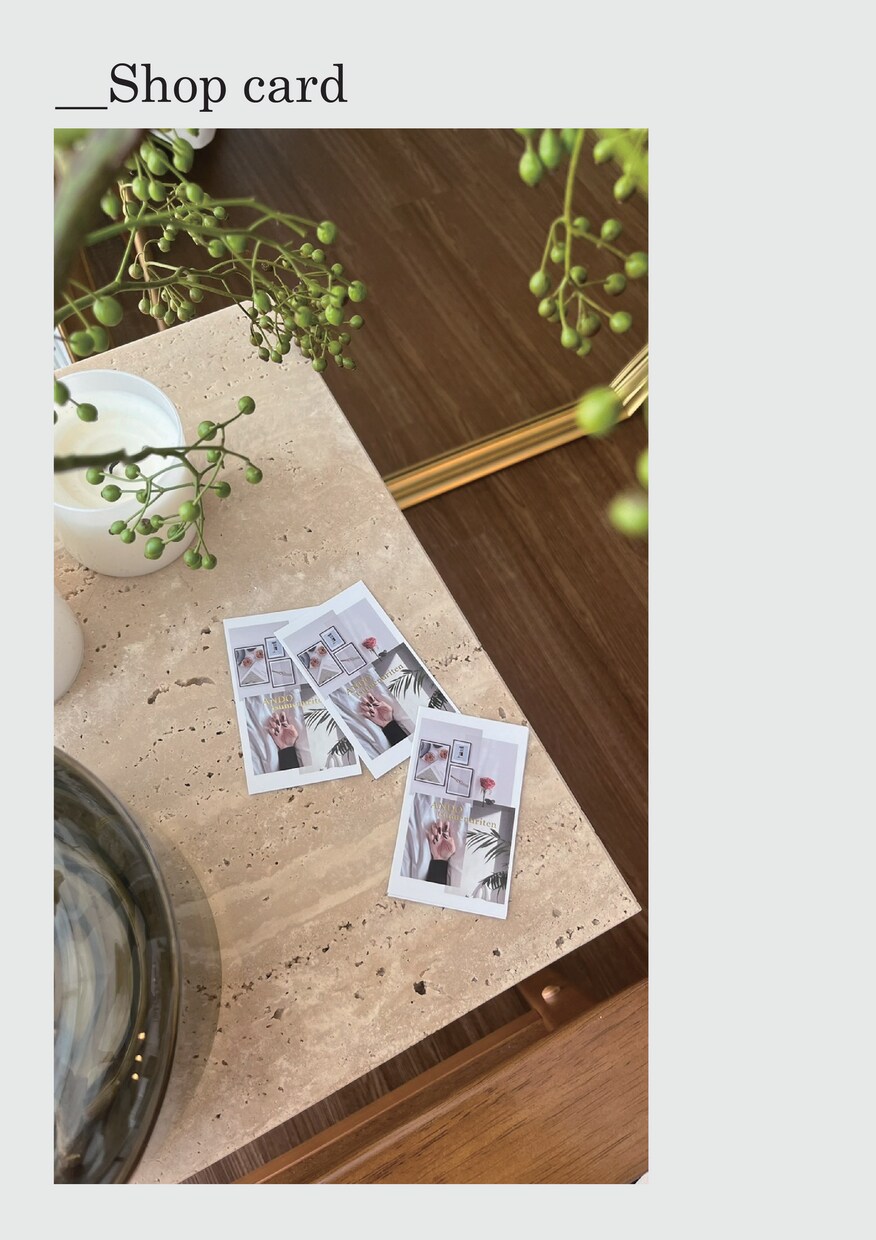 ファッション感覚で魅せる名刺・カードを作成します mprint by Design イメージ2