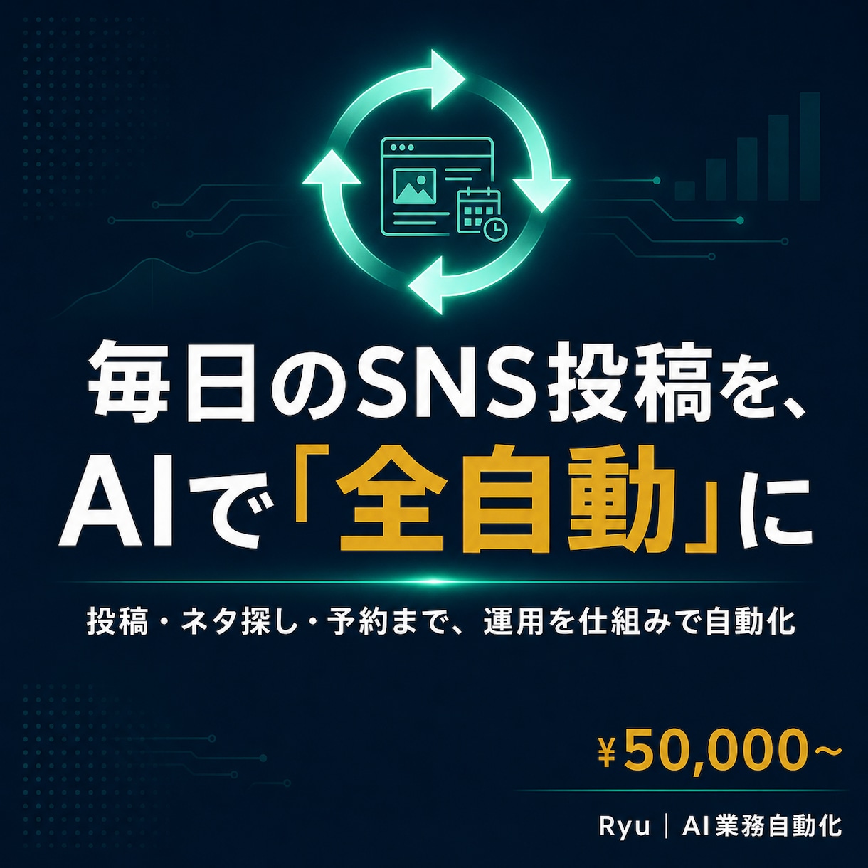 AIでSNS投稿を自動化専用システム構築します 投稿・ネタ探し・予約まで、運用を仕組みで自動化 イメージ1