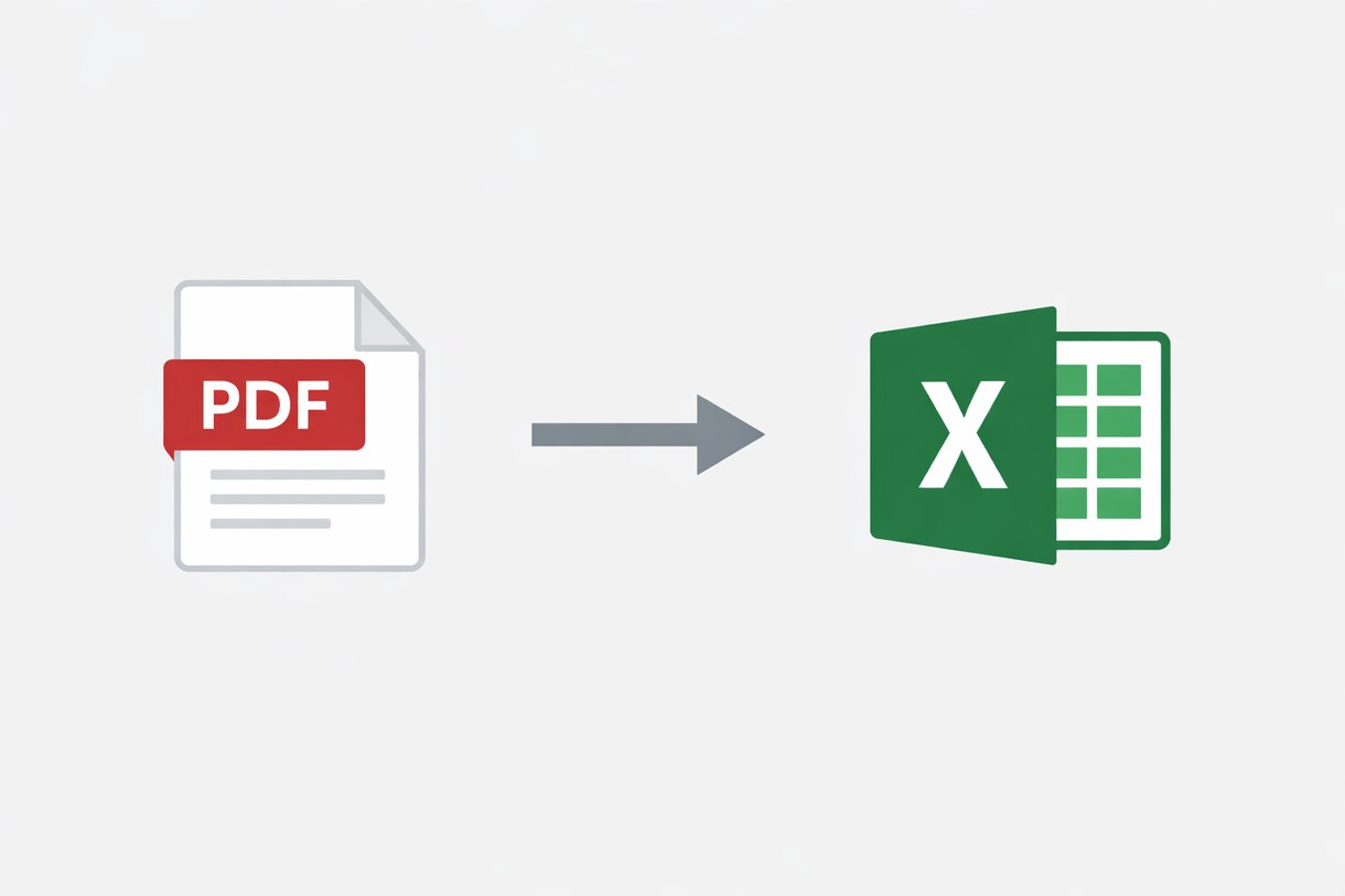 PDFをExcelに正確転記できます PDF・画像をExcelへ正確に転記します イメージ1