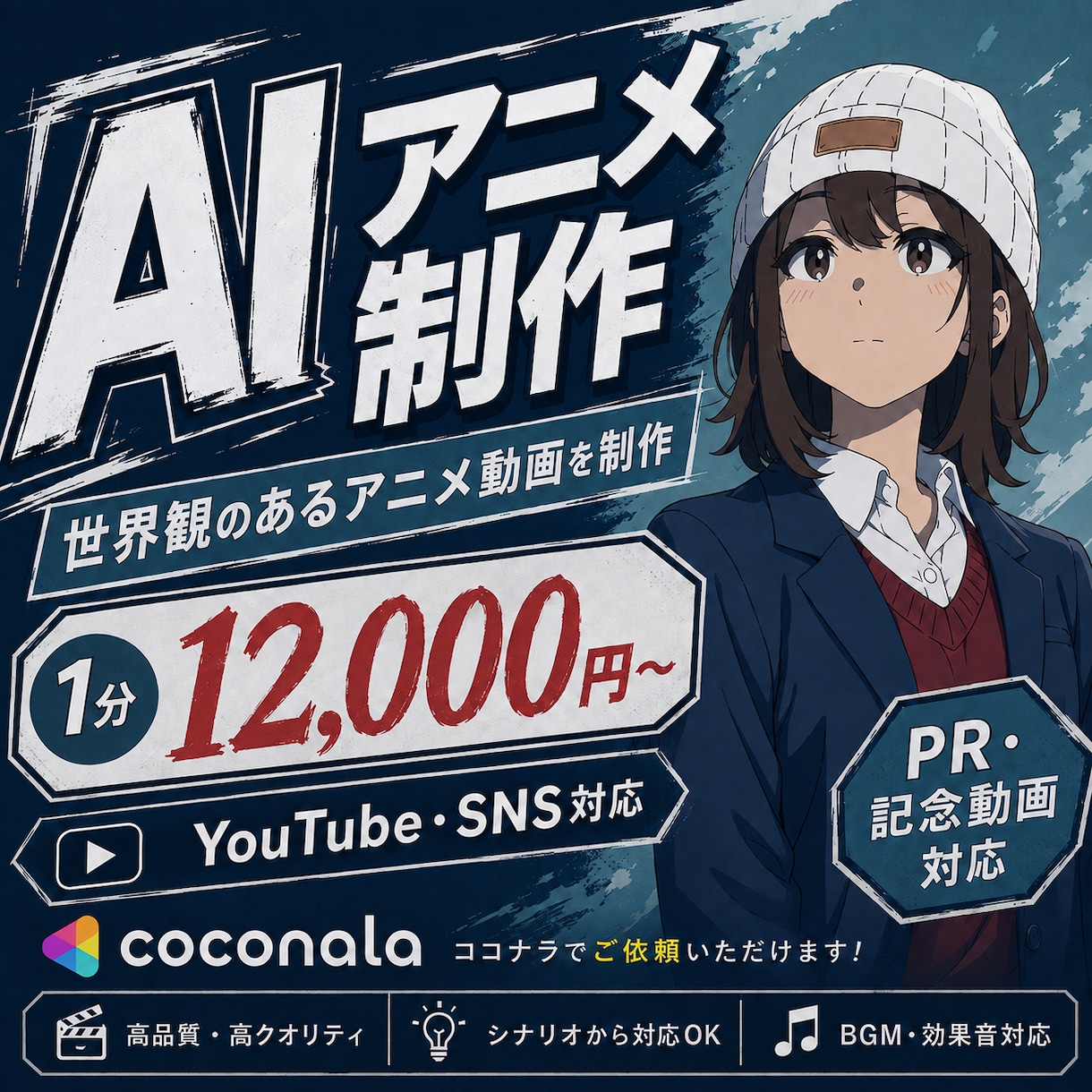 AIアニメ制作します 現役AIクリエイターがアニメを制作します イメージ1