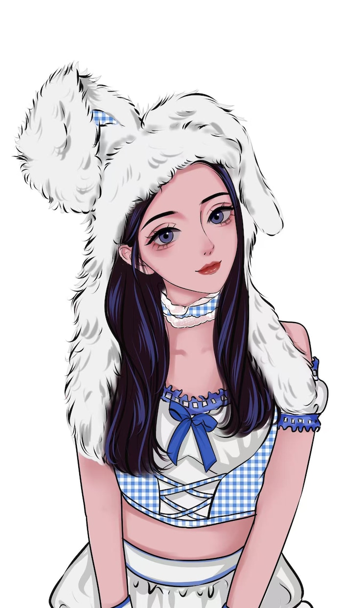 大人可愛いミステリアス✨綺麗SNSアイコン描きます 少しミステリアスで大人っぽい、印象に残る人物イラスト描きます イメージ6
