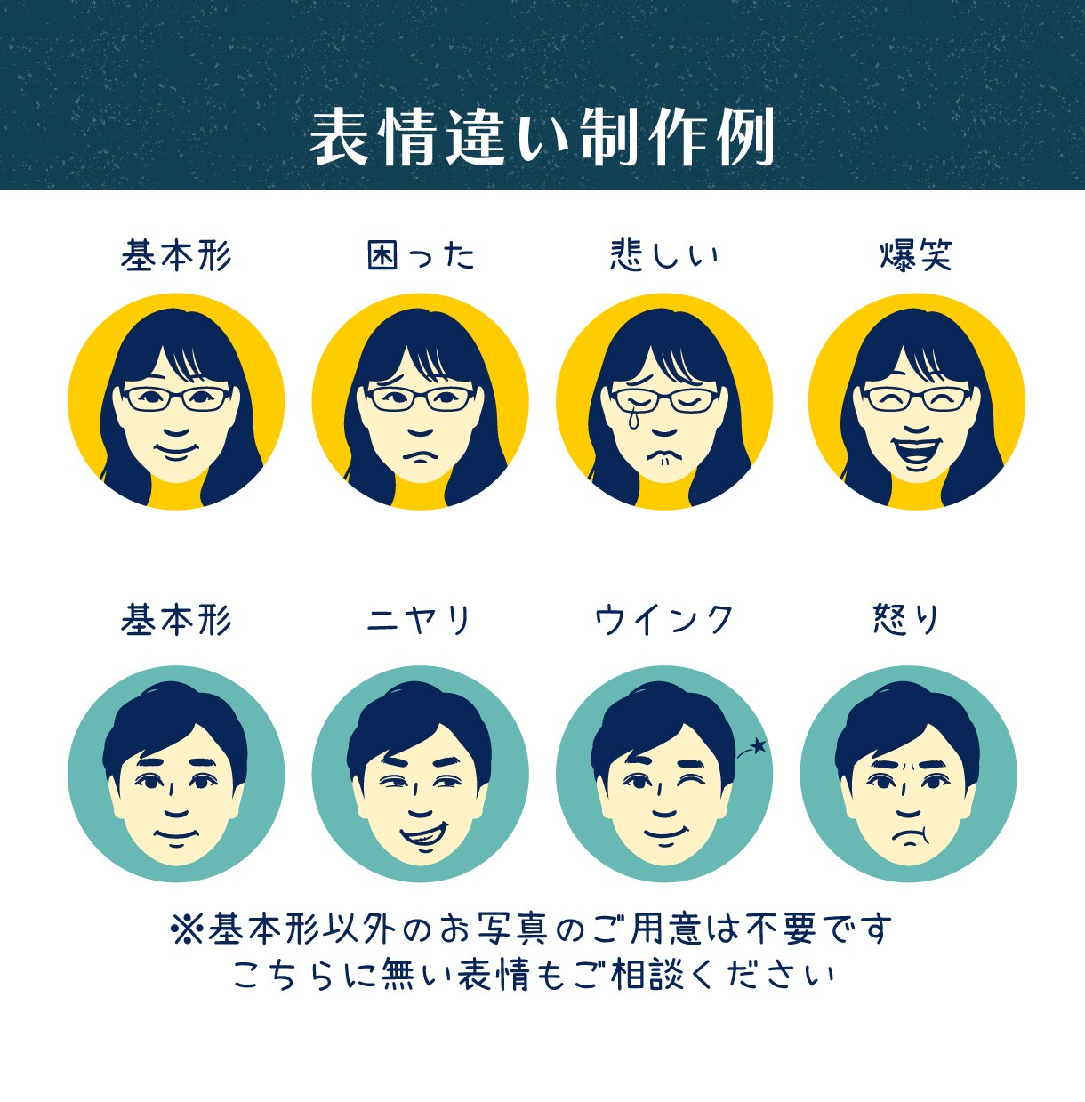 なんとなく似てるレトロでシンプルなアイコン描きます 懐かしいのに新しい。SNSで映える似顔絵アイコン イメージ7