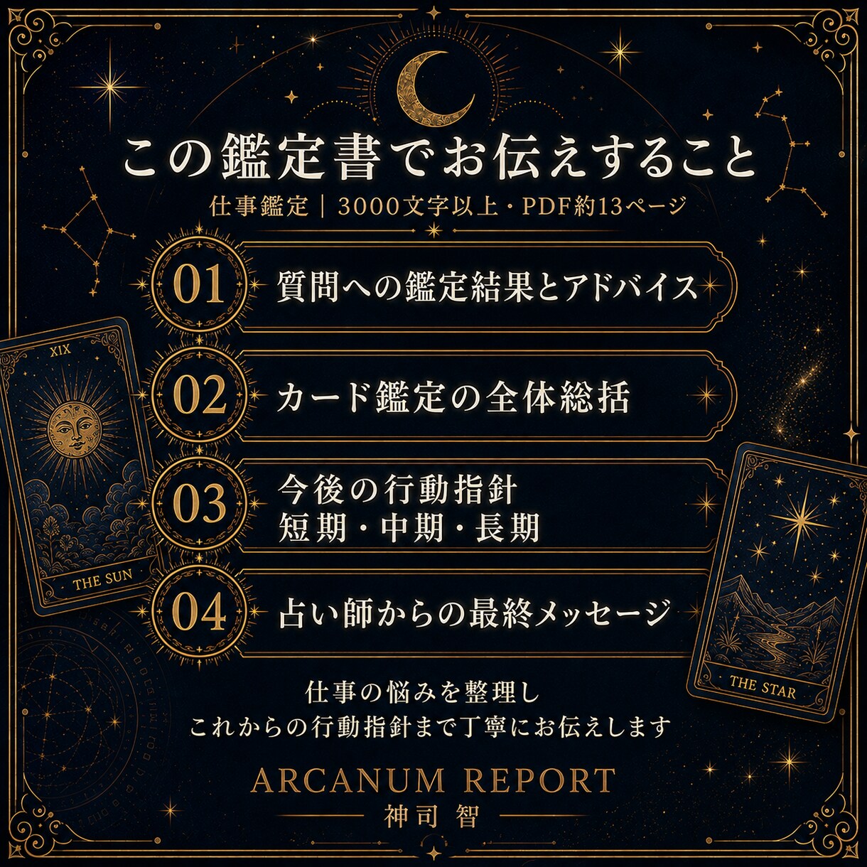 今の仕事を続けるか転職するかカードで整理します 職場の状況と選択肢、次の一歩を3000字以上のPDFで鑑定 イメージ4