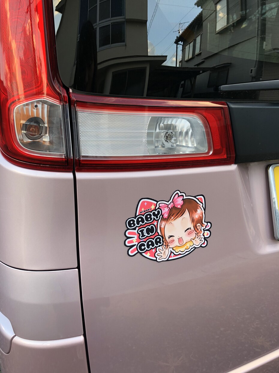 世界に一つ！似顔絵車用ステッカー作ります ★『BabyinCar』『KidsinCar』を似顔絵で制作 イメージ5