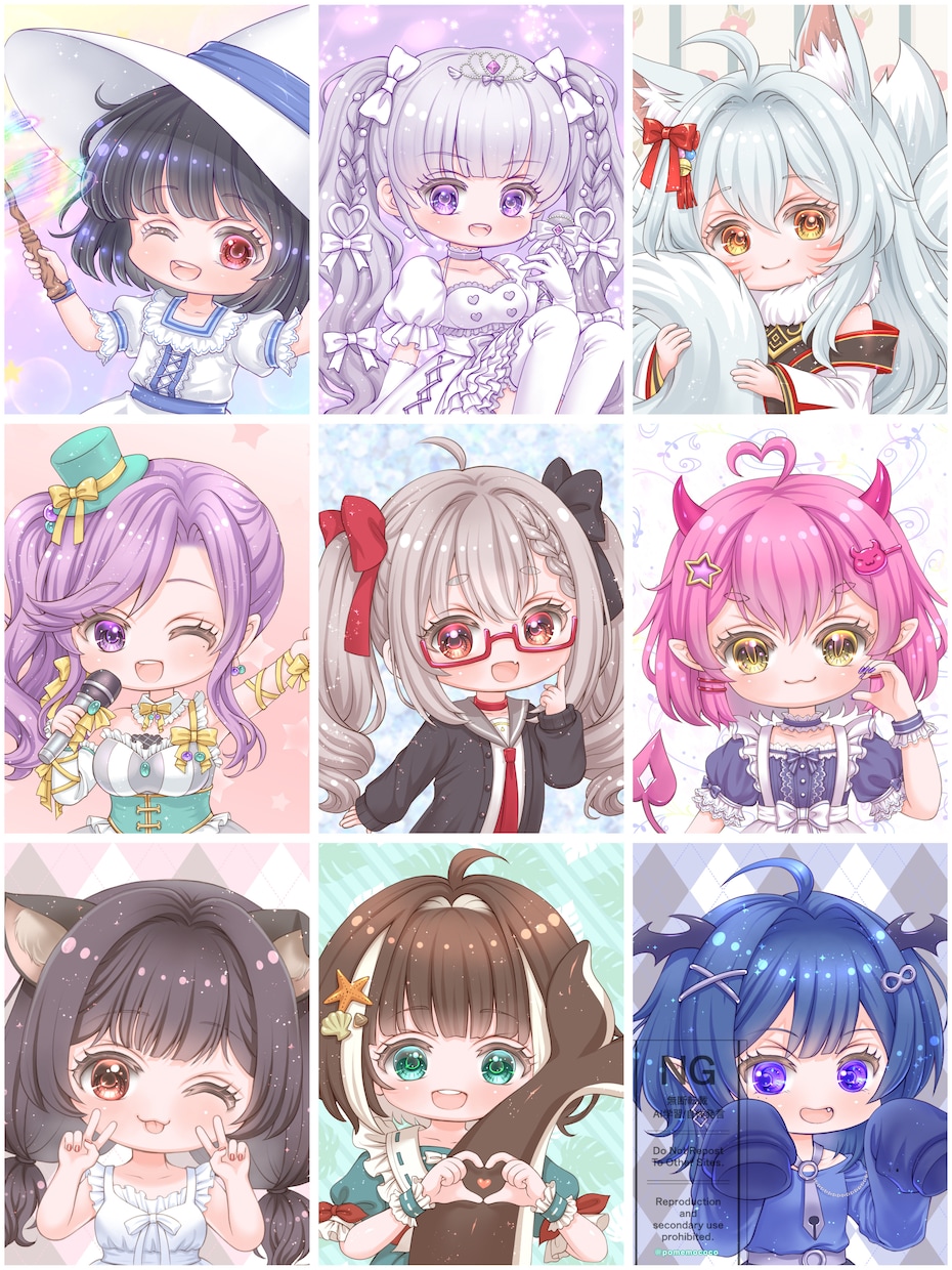 目を引くようなキラキラ可愛いアイコン描きます キラキラ可愛いアイコンであなたのキャラを描きます イメージ3