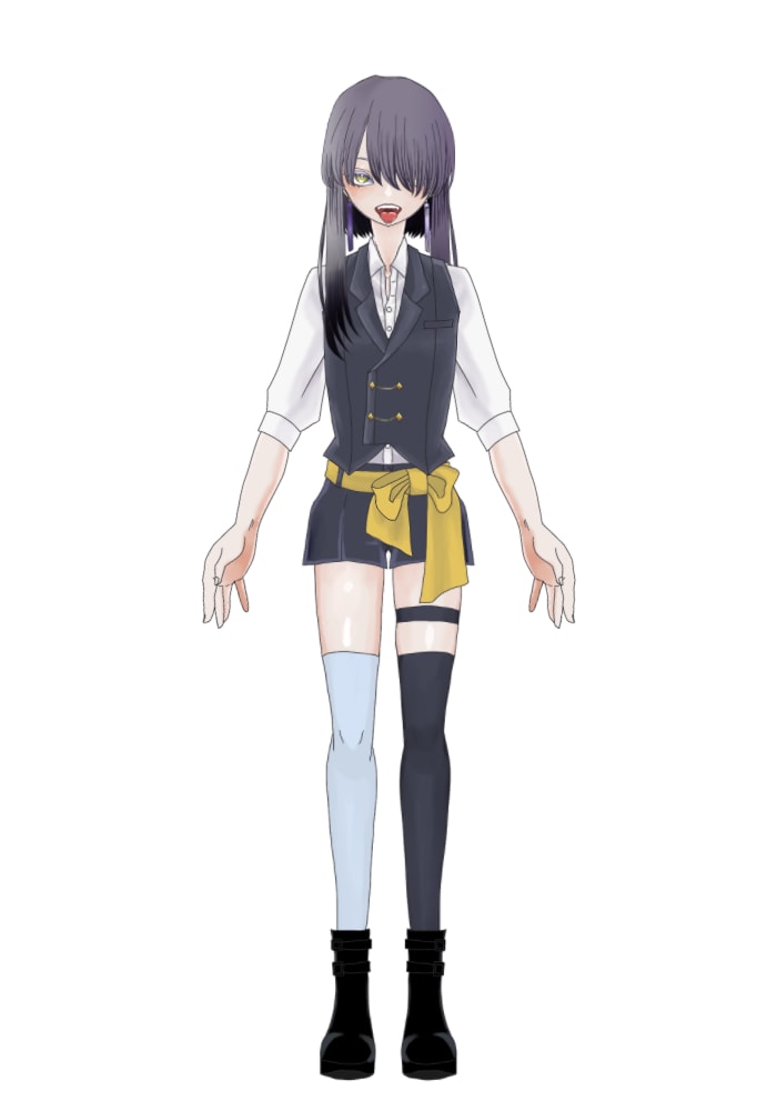 可愛い感じ（闇）のイラスト描きます 闇を仄かに、人物中心にアイコン、動画のサムネなどに！ イメージ2
