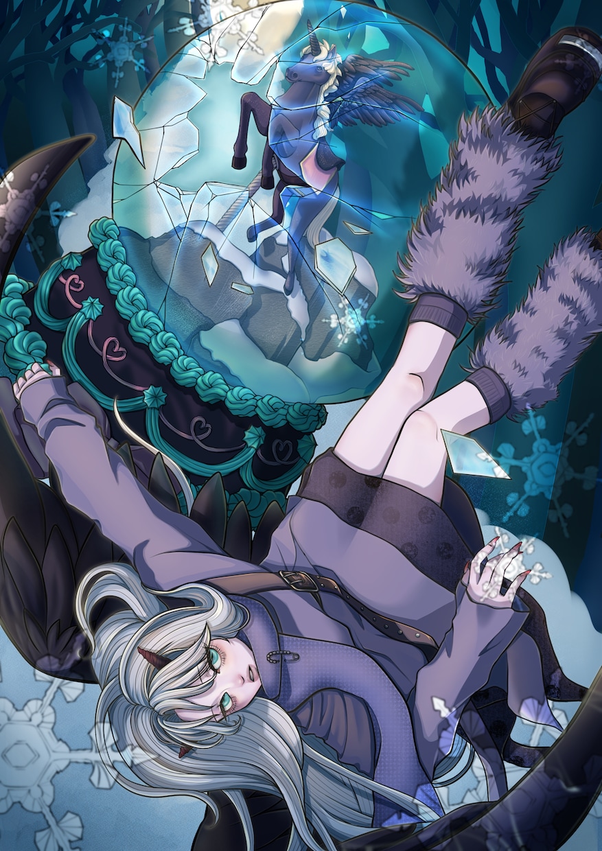 アイコン・配信等|個性派ゴス可愛い女の子描きます 【ポップ×ゴス/ガーリー×毒っぽさ】映える一枚をお届け！ イメージ6