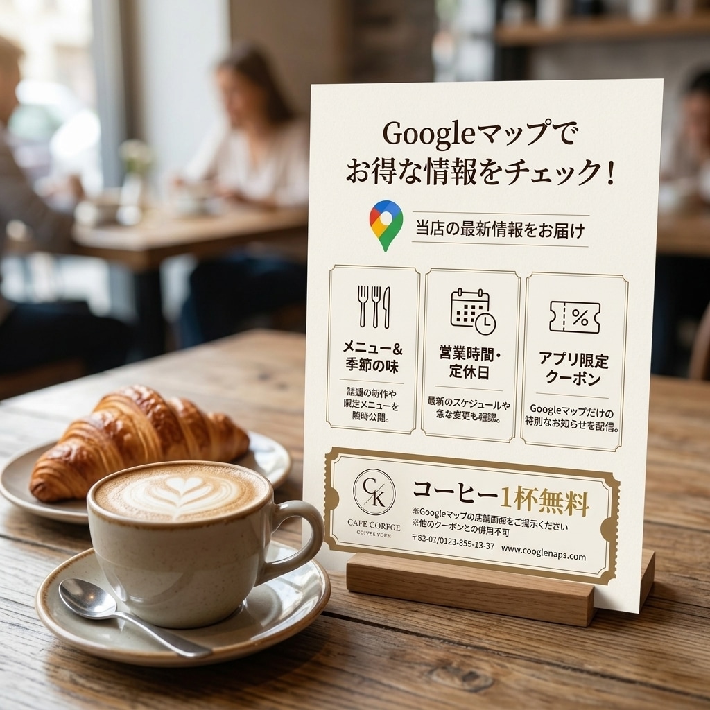 店舗集客！Googleマップ設定を代行します MEO対策と口コミ促進POP作成！忙しい店主様を支援します イメージ3