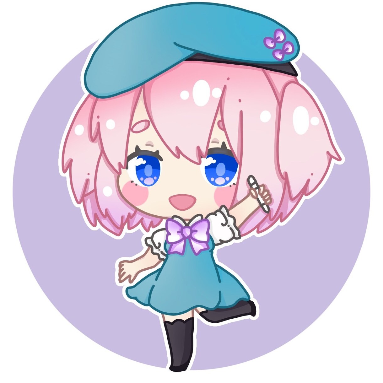 アイコン用イラスト作成いたします あなただけのシンプル可愛いアイコンイラストを作成いたします♪ イメージ1