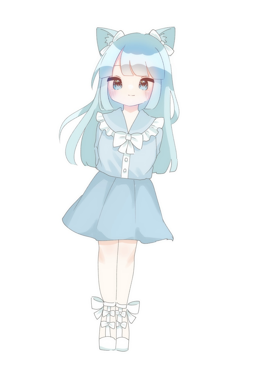 ふわふわした絵柄の立ち絵イラストお描きします 著作権フリーのイラストお描きします〜！ イメージ2