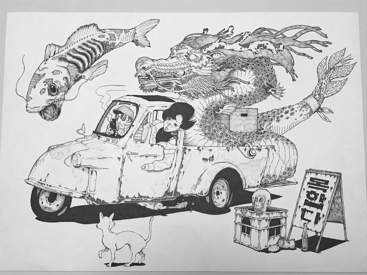 アバンギャルドのオリジナル作品描きます 精密でリアリティとスタイルを合わせた鉛筆・インク作品 イメージ2