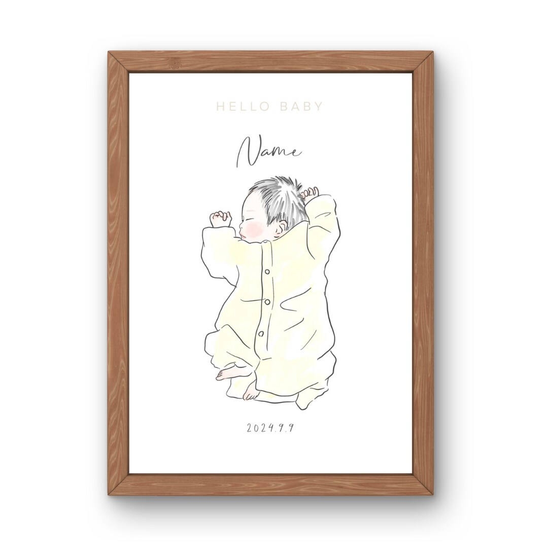出産のお祝いイラスト描きます 新しい命のはじまりを、優しいタッチのイラストでお祝いします。 イメージ1