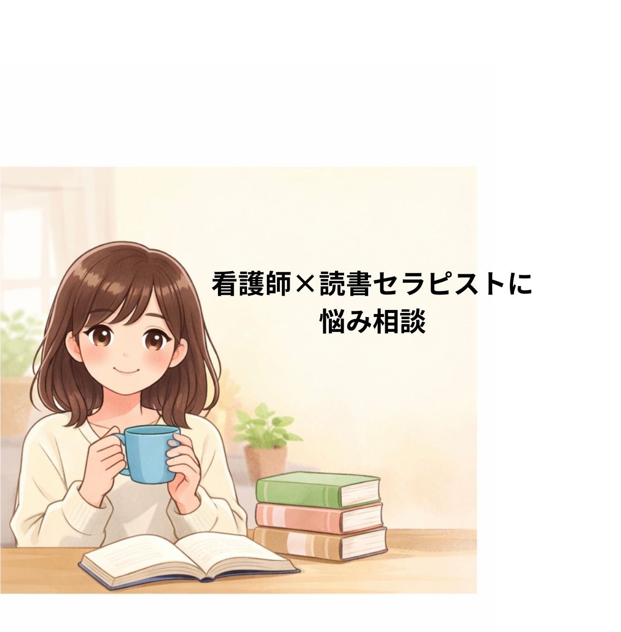 看護師×読書セラピストがお話を傾聴します 自分の頭で考える習慣つくりの第一歩に。 イメージ1