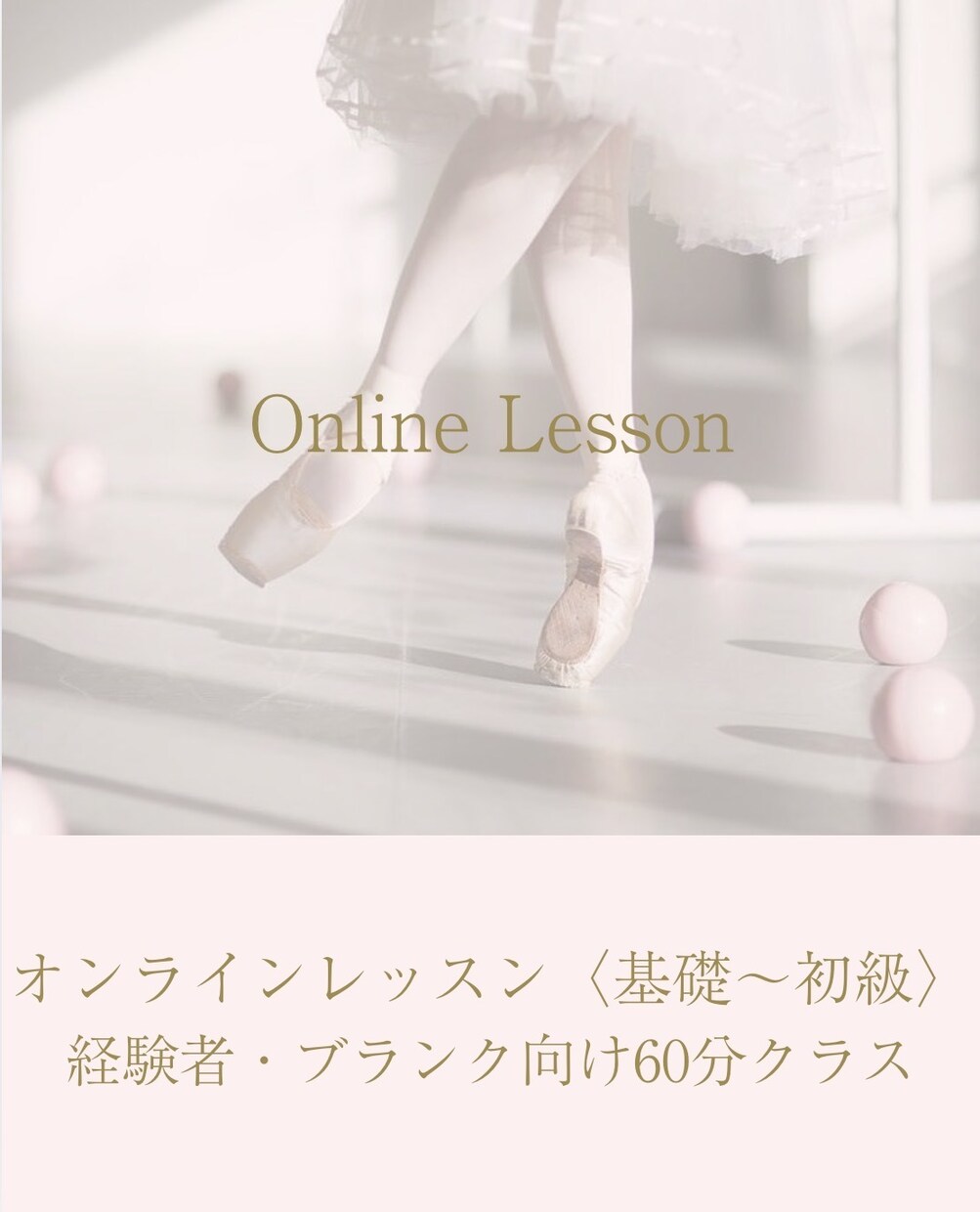 大人バレエ経験者向け/踊りを美しく整えます なんとなくの動きから使える身体へ イメージ1