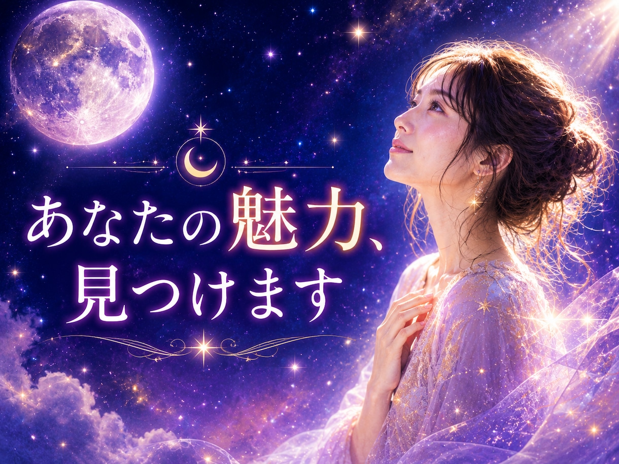 自信が持てないあなたの魅力と可能性を読み解きます 本来の魅力に気づき、自信を取り戻すお手伝いをします イメージ1