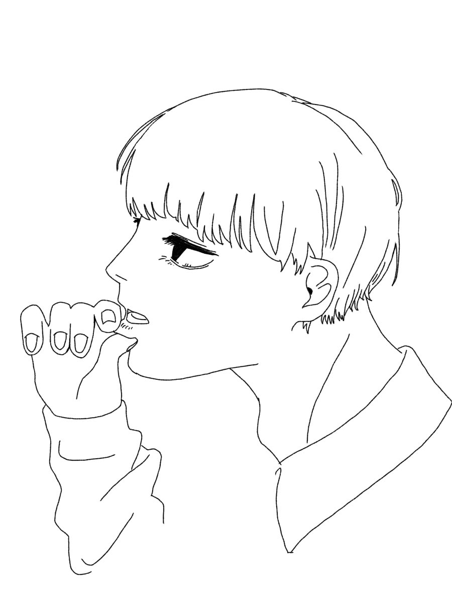 y2k風　雰囲気イラスト描きます y2kなどの線画イラストエモくてかわいくてセクシーなイラスト イメージ3