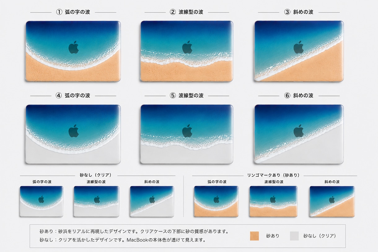南国感じるPCカバー作成します MacBookやノートPCのカバーを海デザインで制作します イメージ3