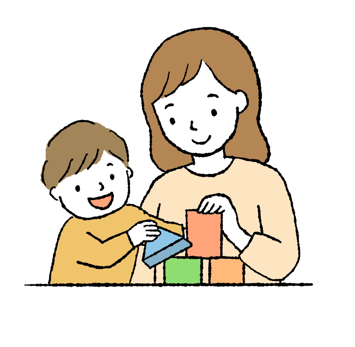 ほのぼの可愛いイラストをお描きします ⭐︎子育てや女性向けのテーマの挿絵におすすめです！ イメージ1
