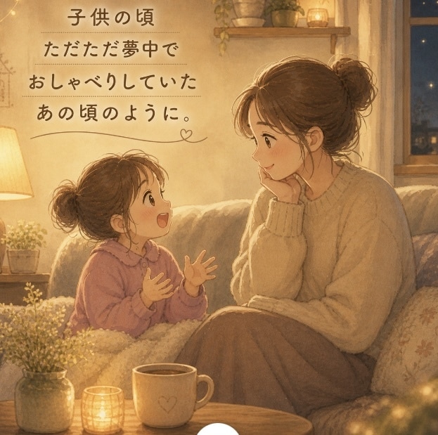 ねぇねぇ、聞いて！のお部屋開いてます おかえりなさい！たわいもないお話で温かい時を過ごしましょう。 イメージ5