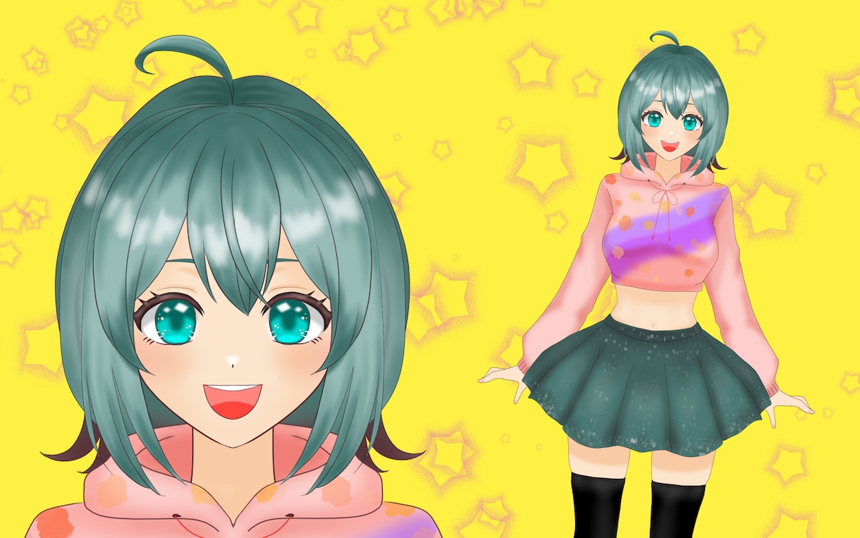 既製品Vtuber【限定1点物】販売致します 元気いっぱいな女の子を想像してつくりました！！ イメージ1
