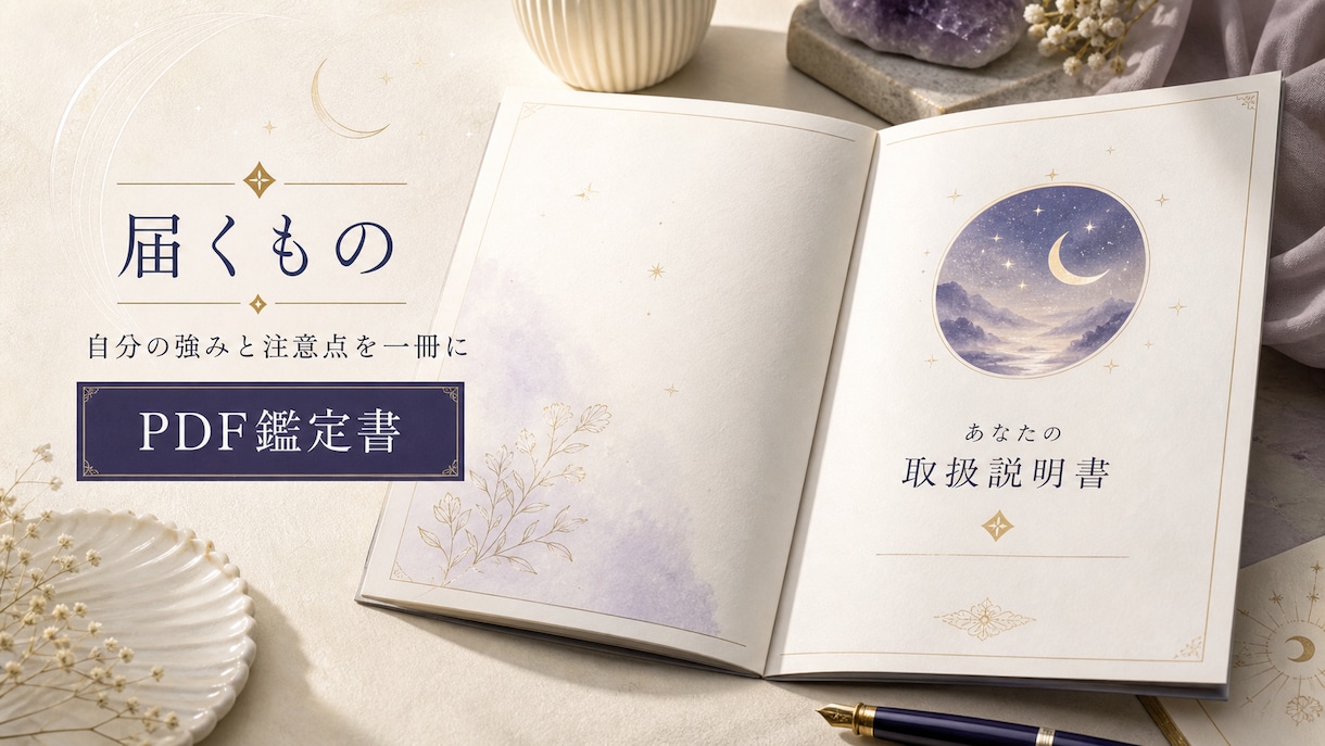 あなたの取扱説明書PDFを大容量で作成します 本質・強み・恋愛・仕事・人間関係を総合鑑定 イメージ2