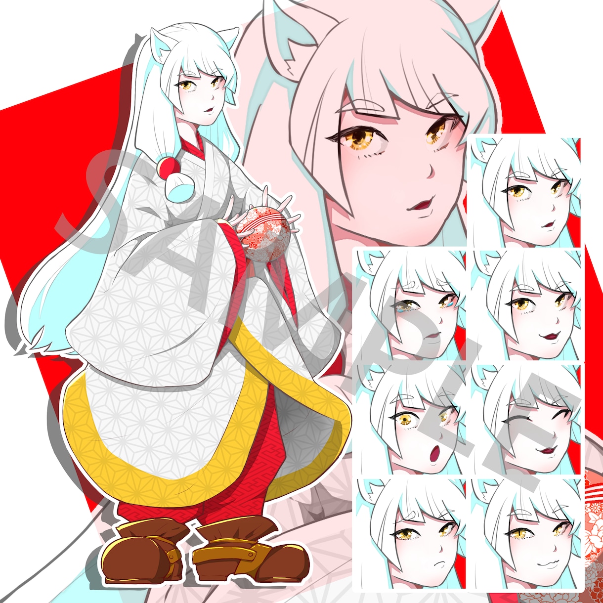 TRPG,ライブ配信用キャラクター立ち絵、描きます かっこいい系、セクシー系、ケモミミ系が得意です！ イメージ2