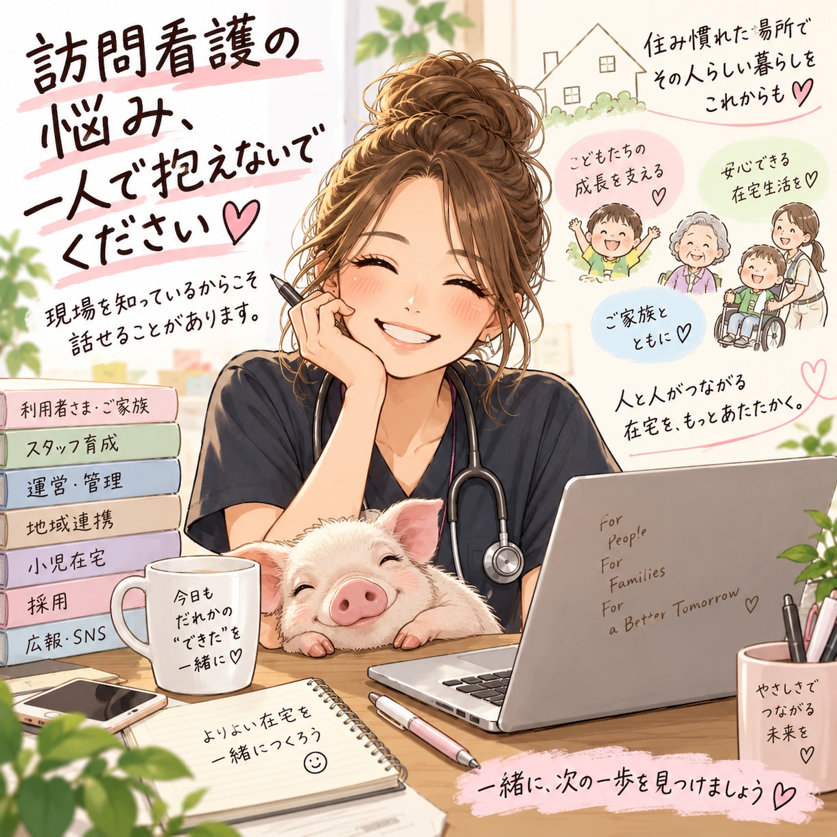 訪問看護管理者が本音でお答え！転職お悩み相談します 訪問看護の管理者歴15年！子ども〜ご高齢の支援経験あり！ イメージ1