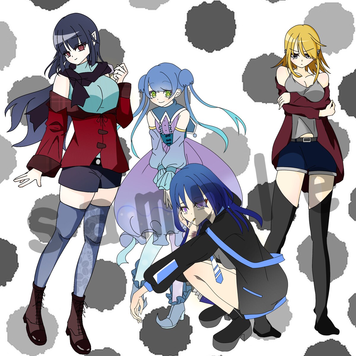 TRPGの立ち絵を作成します シンプルで可愛い立ち絵を作成します イメージ6