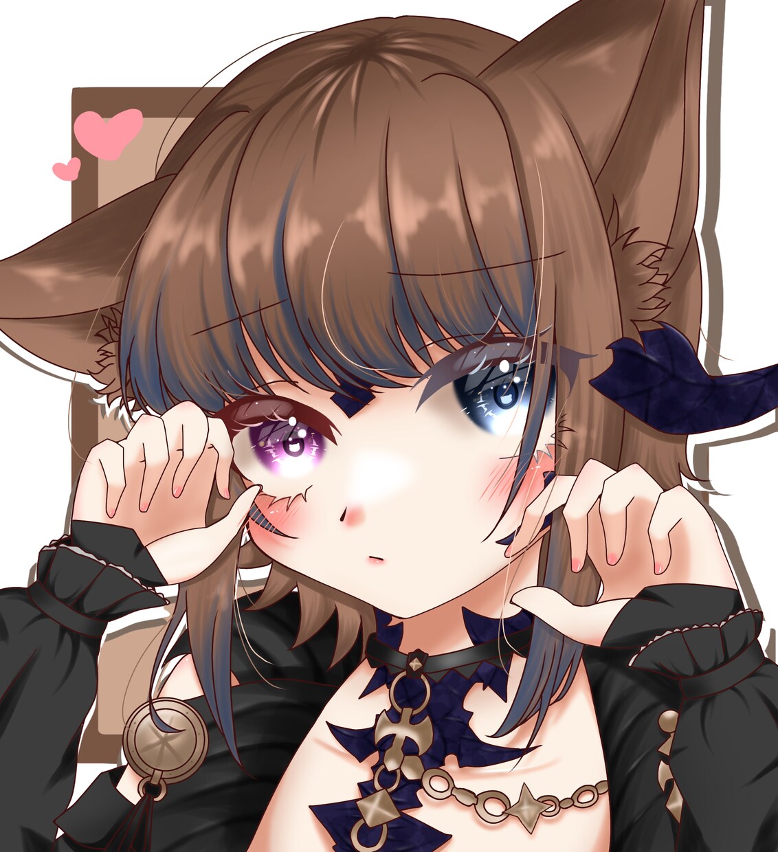 キラキラの目のアイコン・OC1枚絵描きます 可愛い女の子が得意です！あなたのためのアイコン描きます！ イメージ6