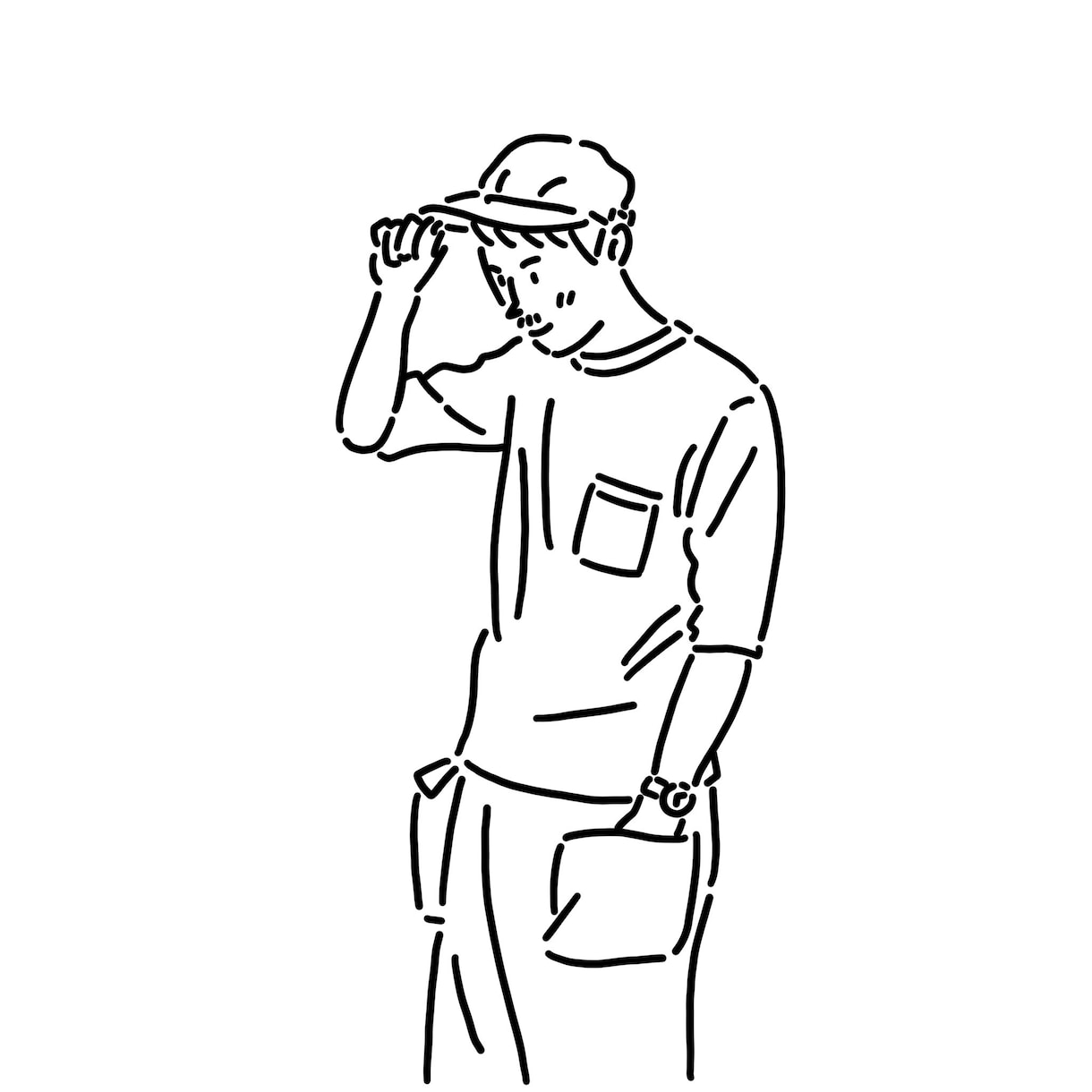 今どきのシンプルなイラストが欲しい、にお応えします 商用可！商品紹介、Web、名刺などにミニマルな絵が欲しい方へ イメージ3