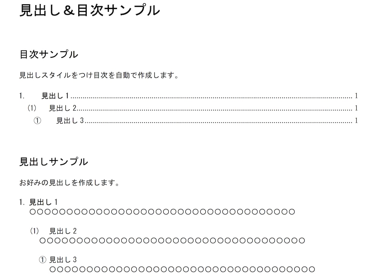 誰かが作ったワード(Word)文書、修正します ～修正⇒崩れる、困った文書の構成、スタイル修正いたします～ イメージ3