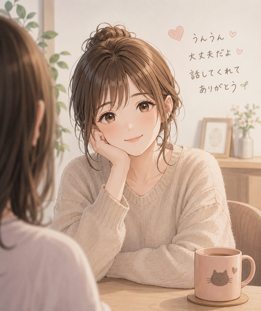 話を聞いてほしい、話したい、気軽にお聞きします あなたの気持ちに寄り添って、安心して話せる時間を大切にします イメージ1