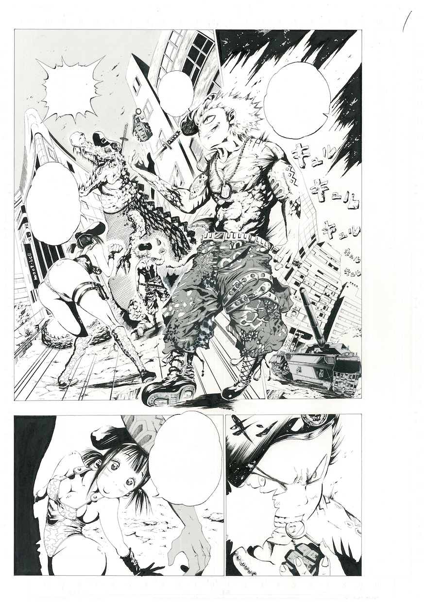オリジナル漫画の見せ場1ページを全力作画代行します 漫画歴10年・元漫画家アシスタントが見せ場の一枚絵を全力作画 イメージ3