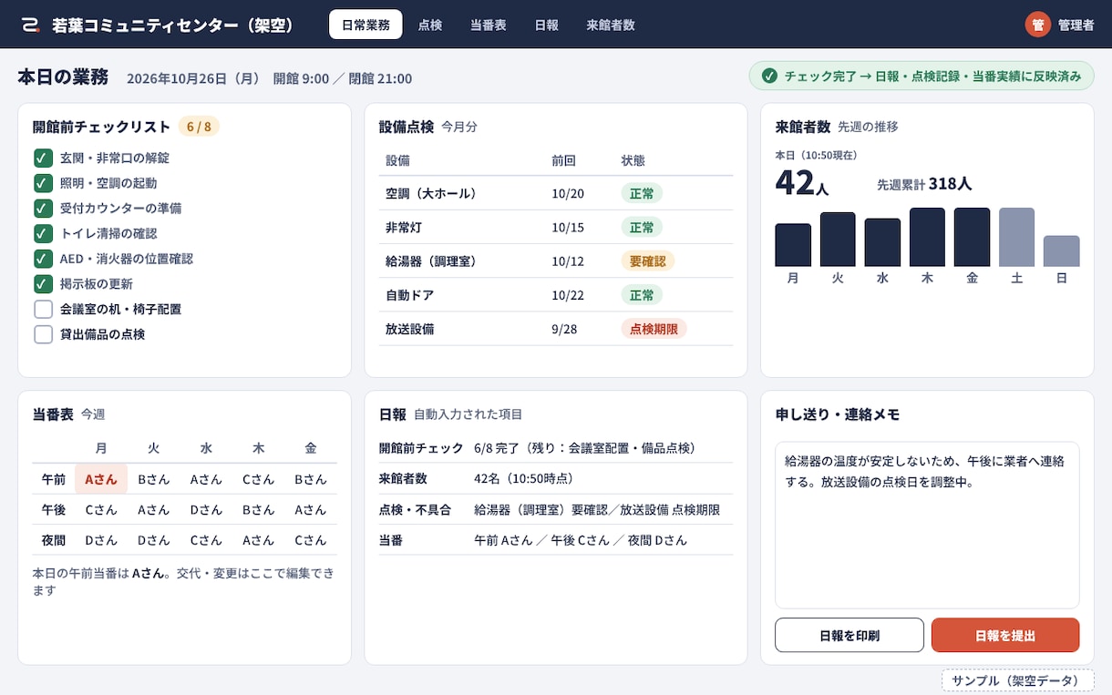 現場の管理アプリを二度手間なしで作ります Excel・紙・連絡の打ち直しを、一度の入力に イメージ6
