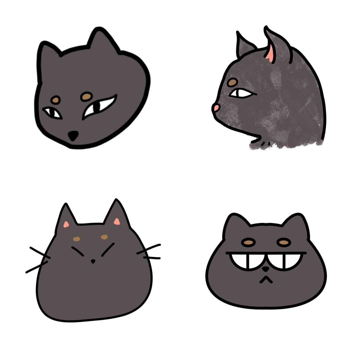 SNSやブログで使えるかわいいアイコン作成します ゆるーくかわいいキャラクター♡ イメージ3