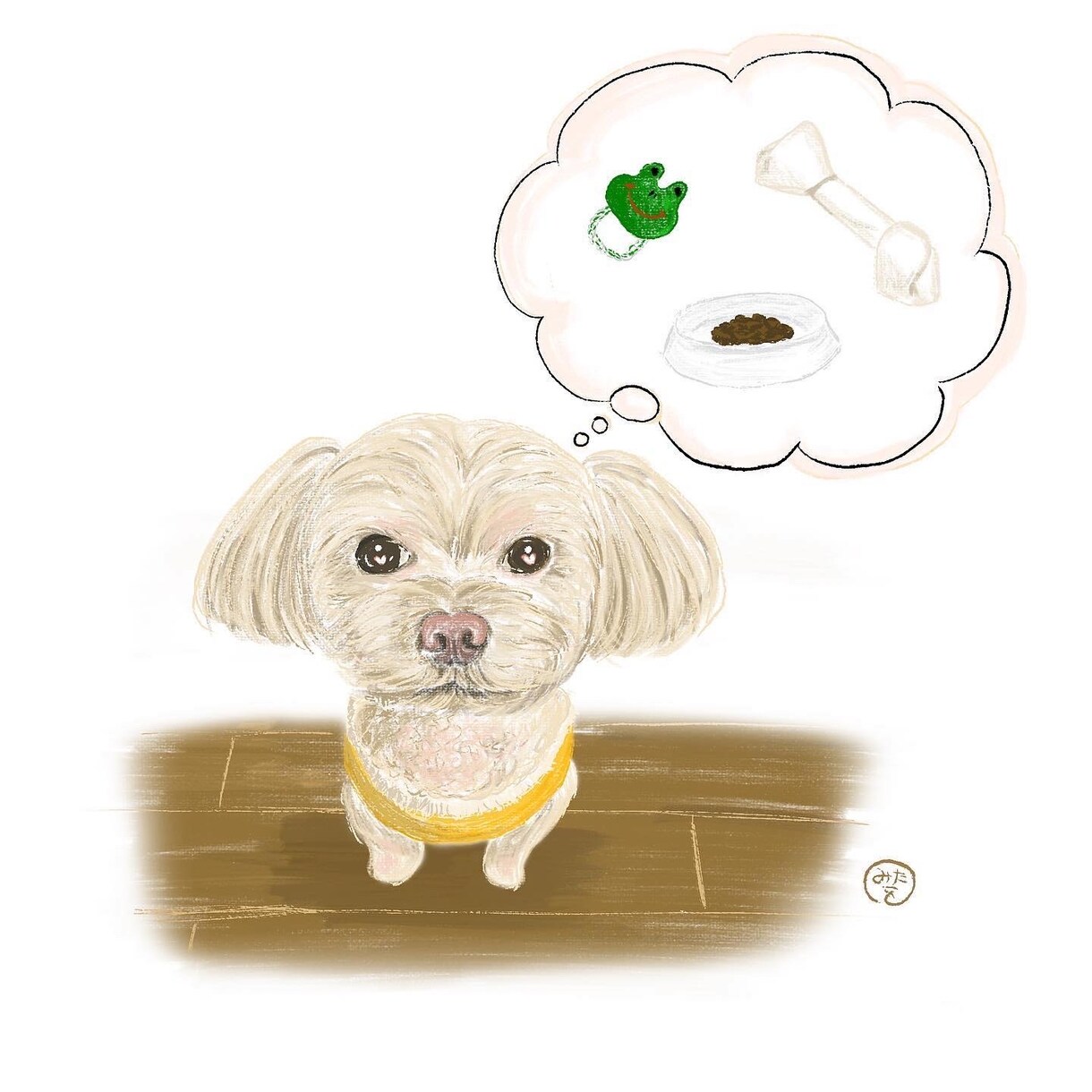 ペットちゃんの似顔絵をデジタルで描きます ペットちゃんへの愛をかたちにするお手伝いやさん イメージ1