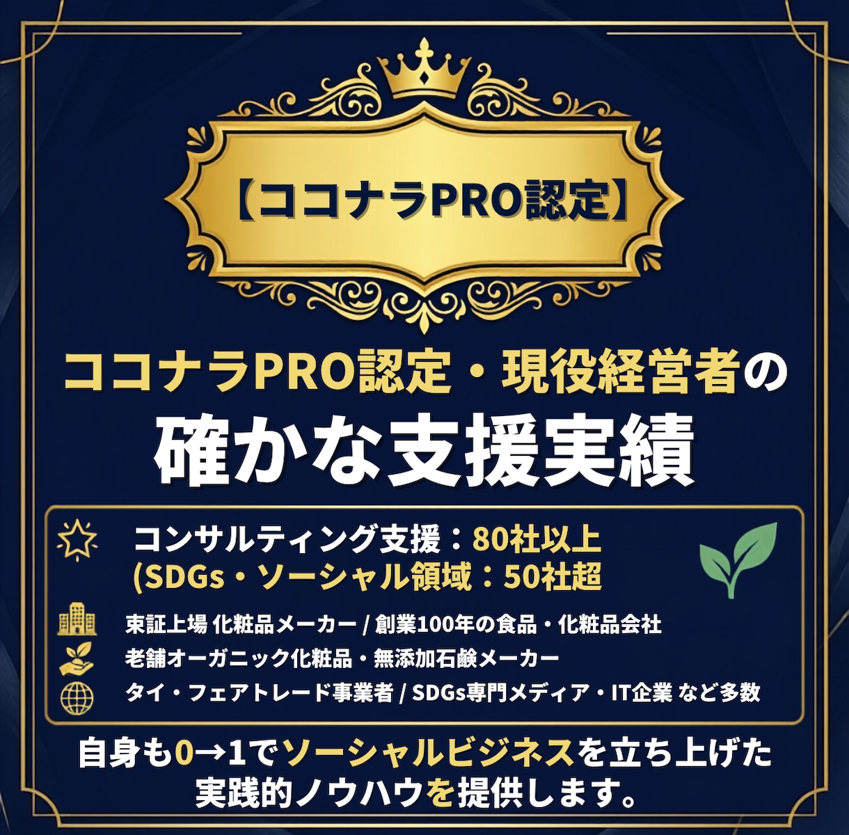 SDGs事業立ち上げをプロが3日間サポートします ココナラPRO /現役経営者がSDGs事業を集中伴走! イメージ4