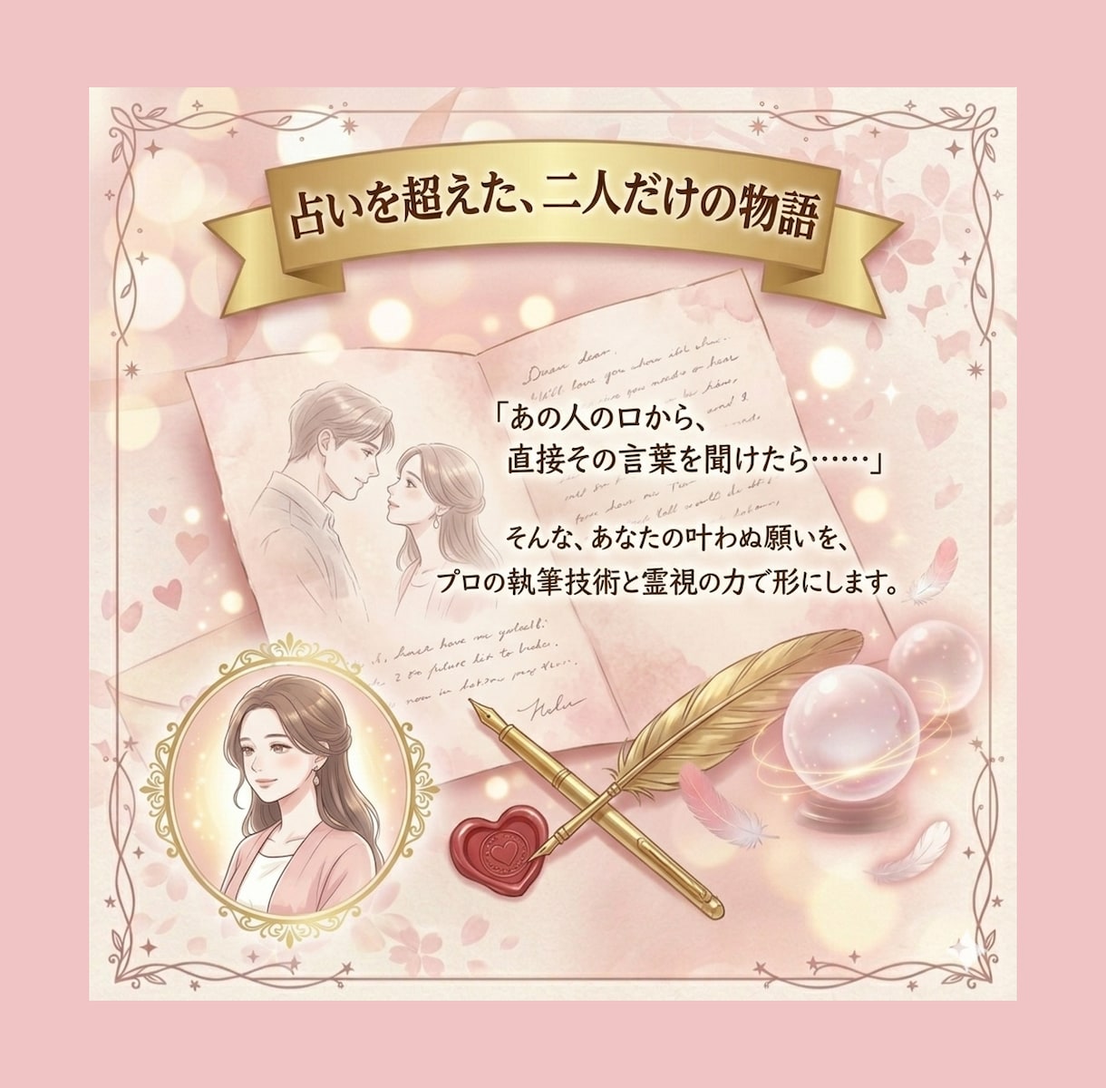 一生モノになる、彼からのラブレター。｜手紙書きます 恋愛鑑定｜不倫や複雑の方、霊視で彼の本音を占います。 イメージ3