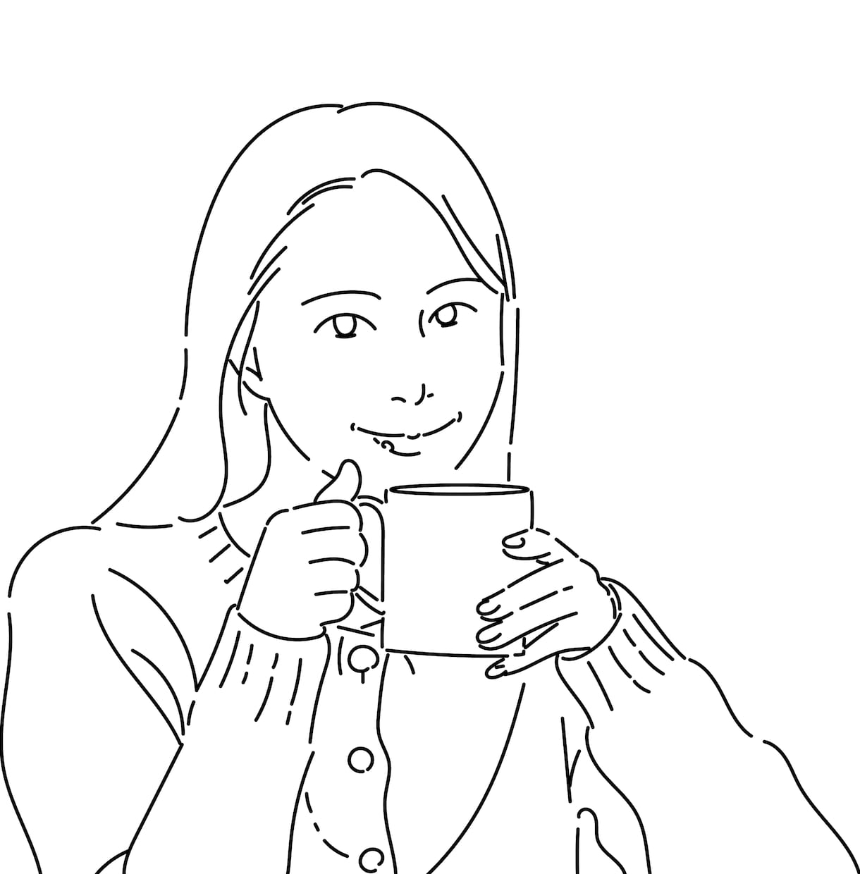 SNS・プレゼント | ナチュラルな似顔絵描きます 商用利用OK！写真そのまま、ふんわりやさしい似顔絵に。 イメージ7