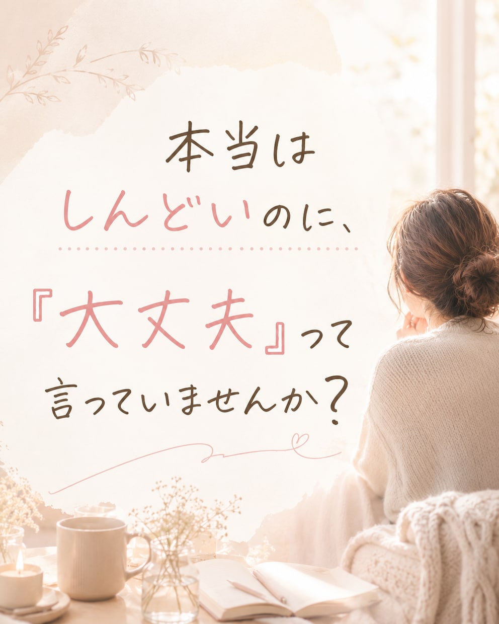 相手優先で生きてきた女性に寄り添います 自分の気持ちが分からなくなったあなたへ イメージ1