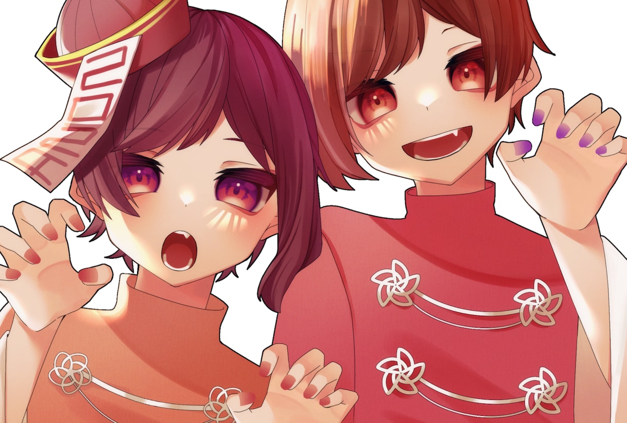 彩度高めのかわいいイラストを描きます かわいいイラストをアイコンから1枚絵まで幅広く制作します イメージ2