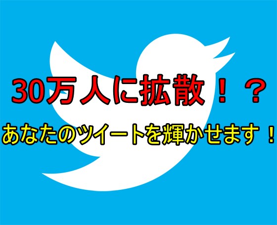 30万人に超絶拡散します あなたのツイートをみんなのもとへ宣伝します！ イメージ1
