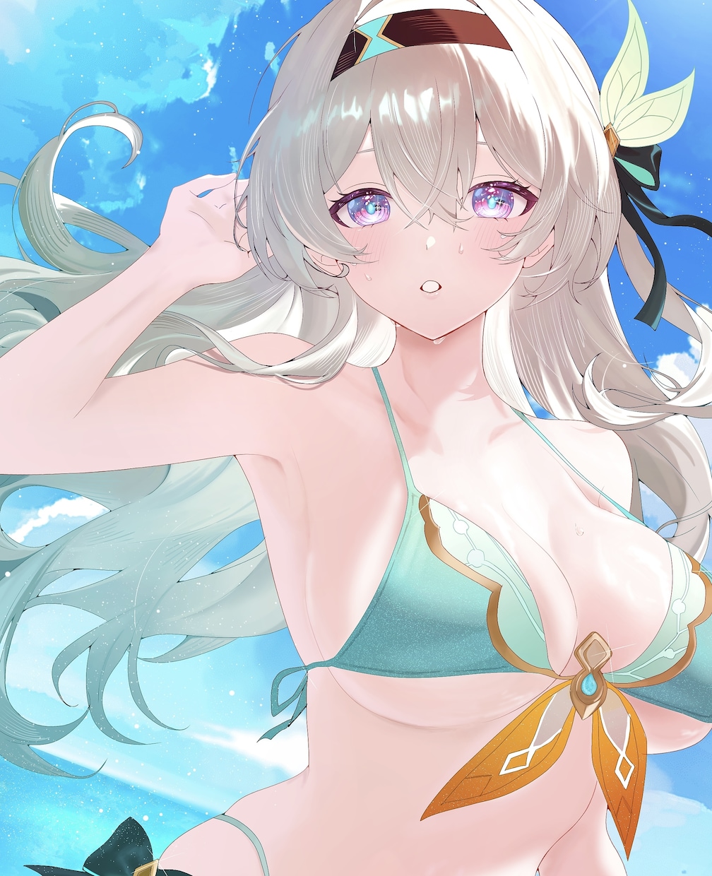 一枚絵などのイラストを描きます 二次創作はガイドラインに基づいた上で可能です イメージ1