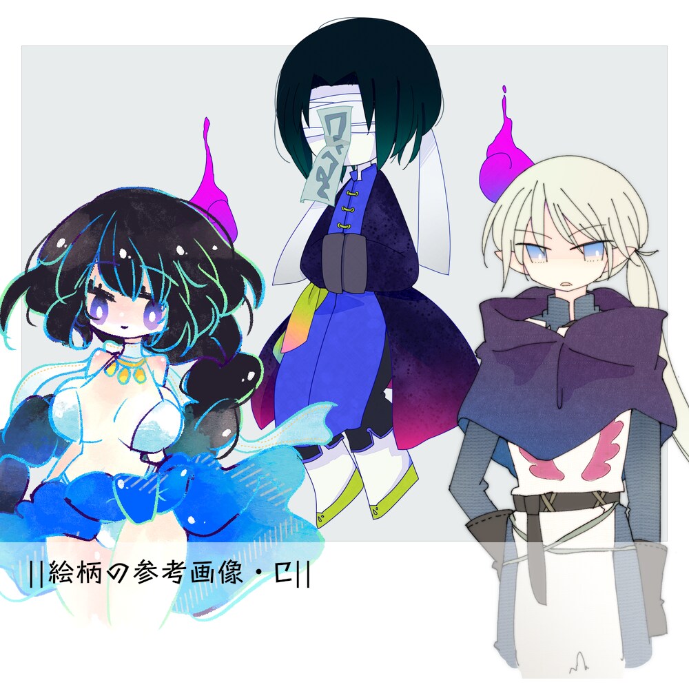 キャラクター立ち絵/イラスト描きます ゲーム制作者が描くから仕様説明が通じやすい気がする イメージ6