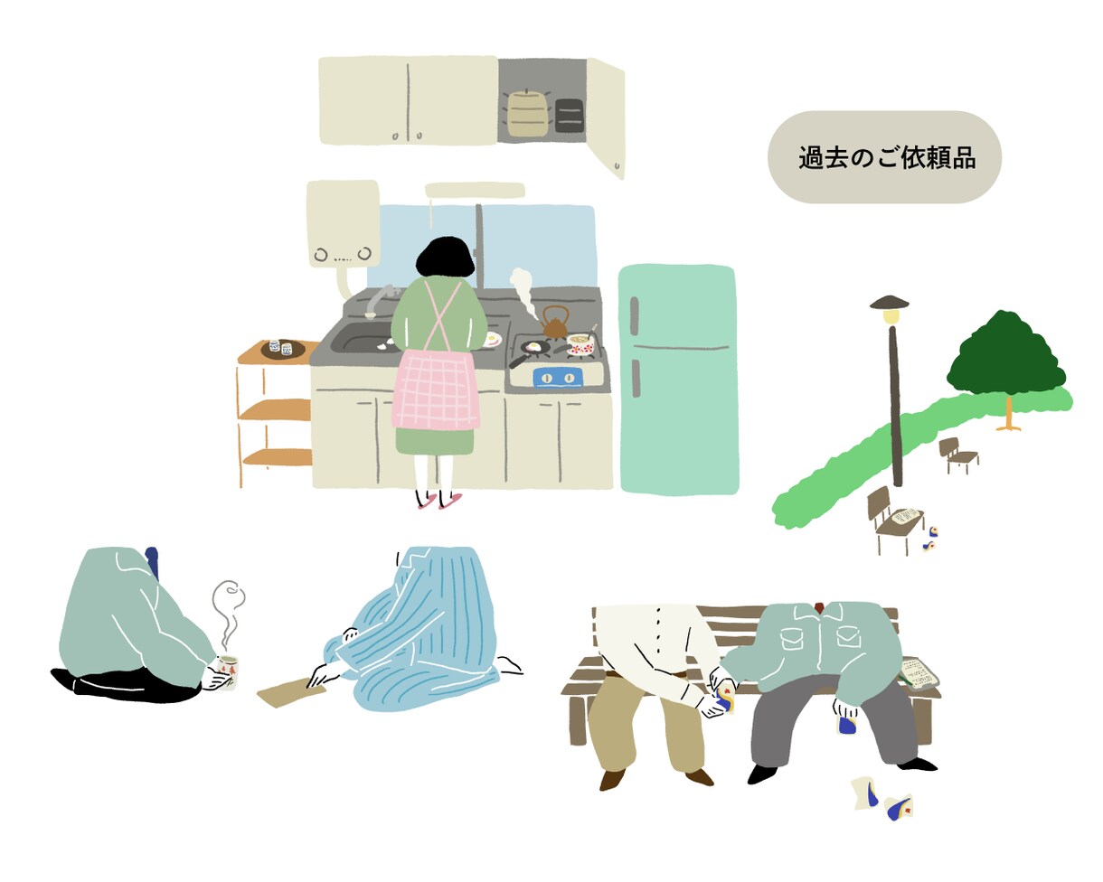 版画っぽい懐かしさのある風景画を描きます どこか懐かしい雰囲気の風景画をお探しの方へ◎ イメージ5