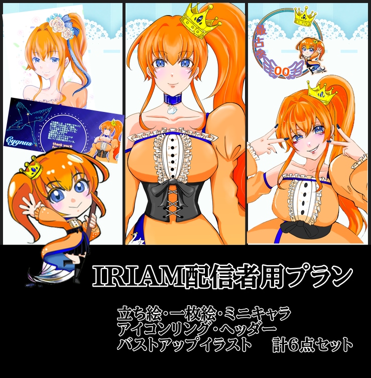 IRIAM配信者様の必要セットお描きします IRIAMで配信始めたいけど、何が必要？とお悩みの方へ！ イメージ1