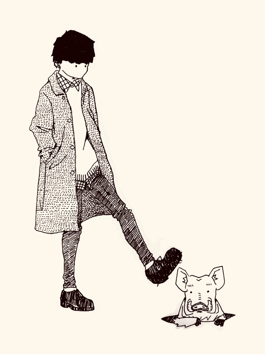 インスタのファッション写真のようなイラスト描きます あなたのお気に入りの写真（全身）を手書きモノクロイラストに。 イメージ3