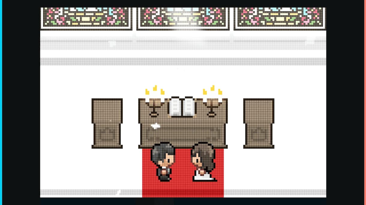 結婚式ゲーム風プロフィールムービー【A】作ります 可愛いドット絵と一緒にお二人のストーリーを上映♪ イメージ10