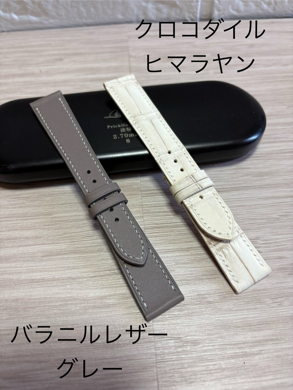腕時計の革ベルトをオーダーメイドで制作します ロレックス、アップルウォッチ、wena3、など対応可能です。 イメージ4